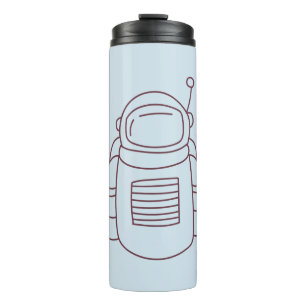 Spacesuit Doodle Thermal Tumbler