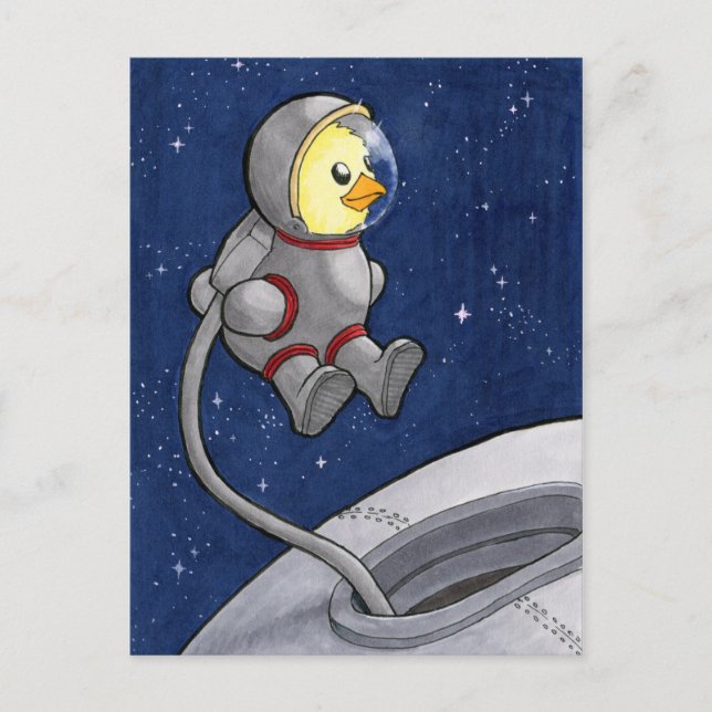 Spacewalk Chickie postcard (Front)