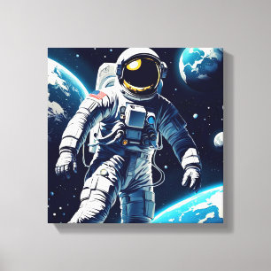 SPACEWALK-EVA 4 CANVAS PRINT