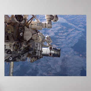Spacewalk & ISS (STS-115) Poster