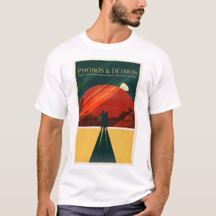 SPACEX PHOBOS & DEIMOS Space Cruise To Moon Mars P T-Shirt