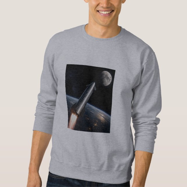SpaceX Starship Launch | Reusable Rocket Sweatshirt (Front)