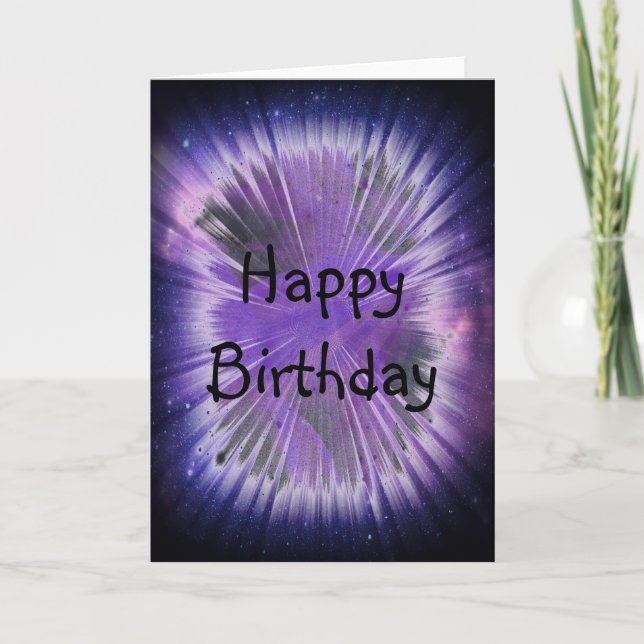 Spacey Birthday Card (Front)