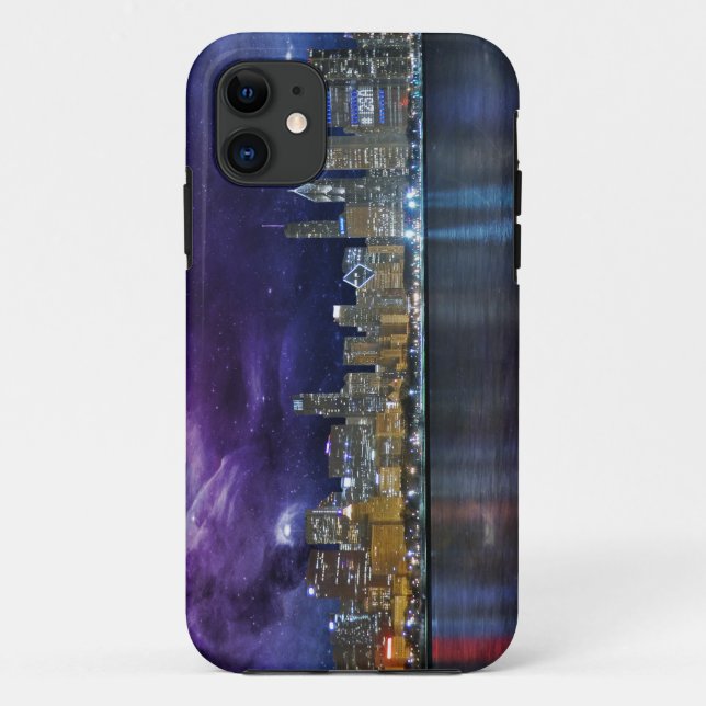 Spacey Chicago Skyline Case-Mate iPhone Case (Back)