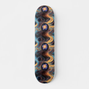 spacey design skateboard