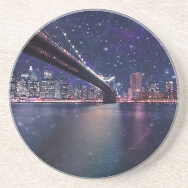 Spacey Manhattan Skyline Coaster (Front)