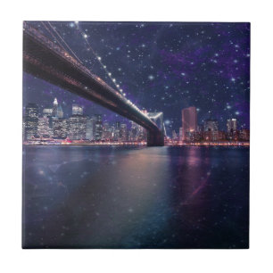 Spacey Manhattan Skyline Tile