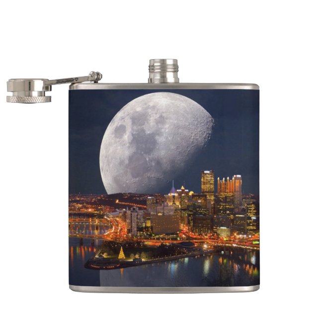 Spacey Pittsburgh Hip Flask (Opened)