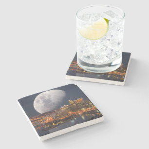 Spacey Pittsburgh Stone Coaster
