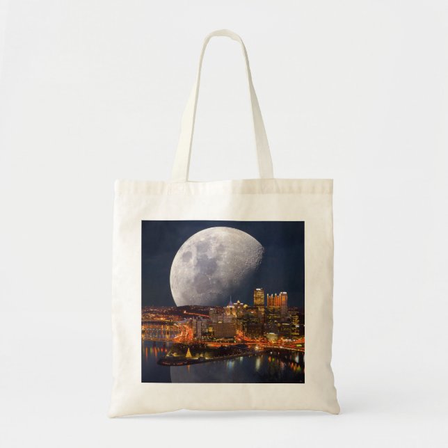 Spacey Pittsburgh Tote Bag (Front)