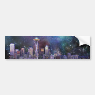 Spacey Seattle Bumper Sticker