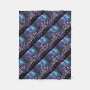 Spacey Seattle Fleece Blanket