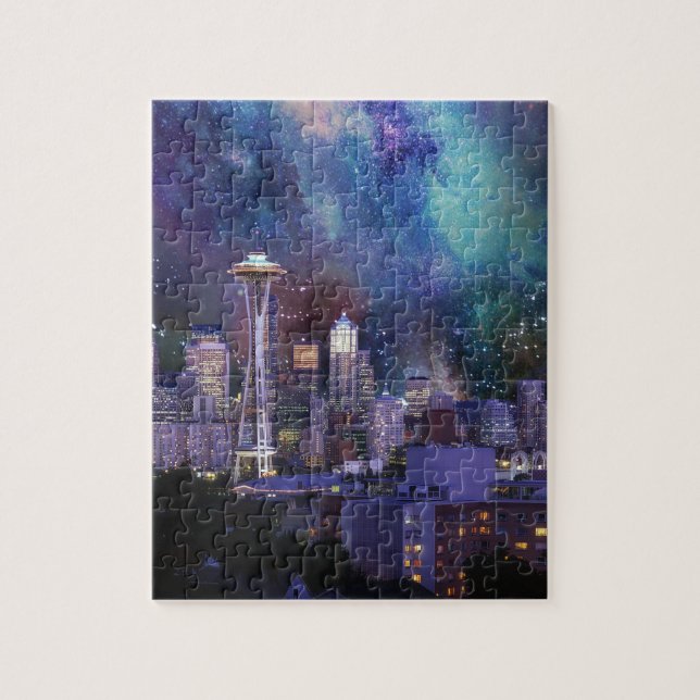 Spacey Seattle Jigsaw Puzzle (Vertical)