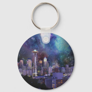 Spacey Seattle Keychain