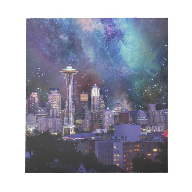 Spacey Seattle Notepad (Front)