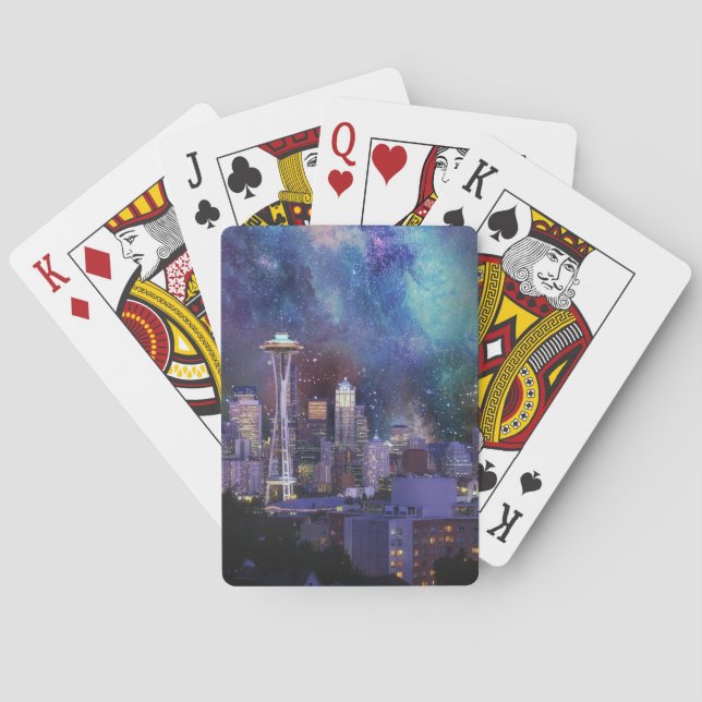 Spacey Seattle Playing Cards (Back)