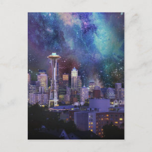 Spacey Seattle Postcard
