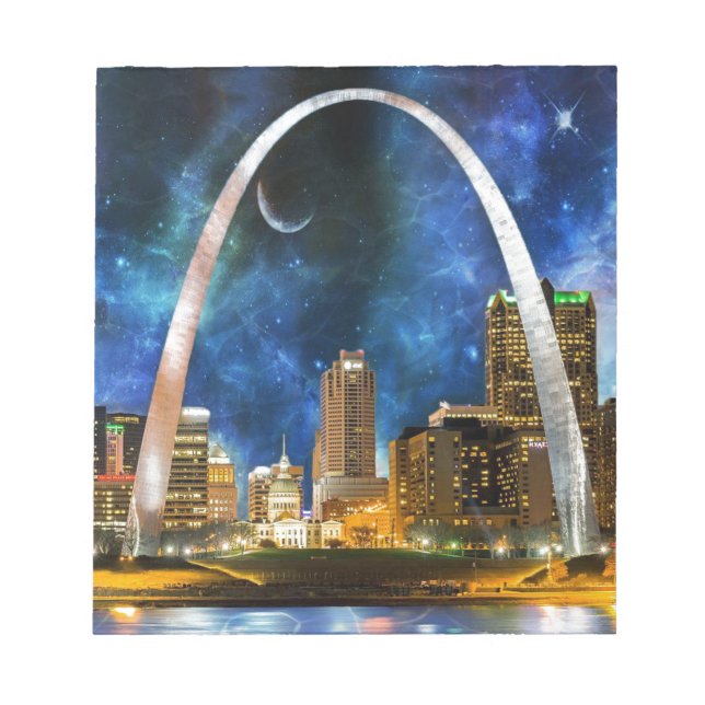 Spacey St. Louis Skyline Notepad (Front)