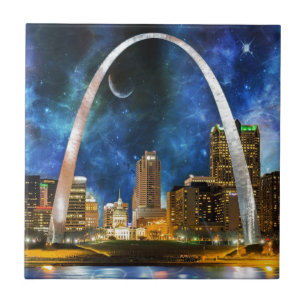 Spacey St. Louis Skyline Tile