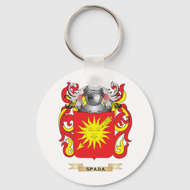 Spada Coat of Arms (Family Crest) Key Ring (Front)