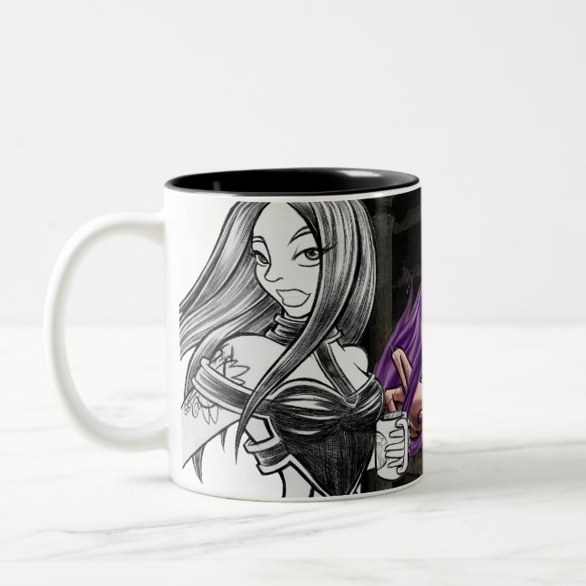 Spade Colour & Sketch Two-Tone Coffee Mug (Left)