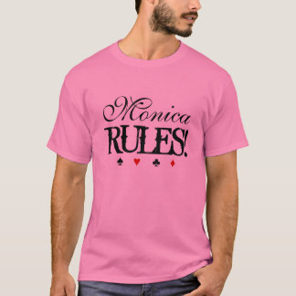 spade, heart, club, diamond, Monica, RULES! T-Shirt