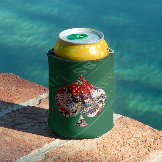 Spade - Las Vegas Playing Card Shape Can Cooler (In Situ Pool)