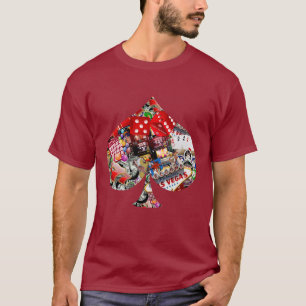 Spade - Las Vegas Playing Card Shape T-Shirt