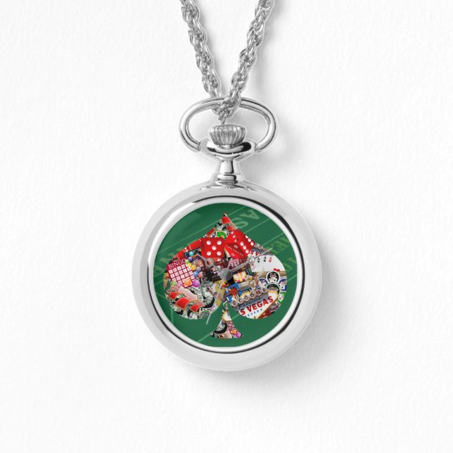 Spade - Las Vegas Playing Card Shape Watch (Front)
