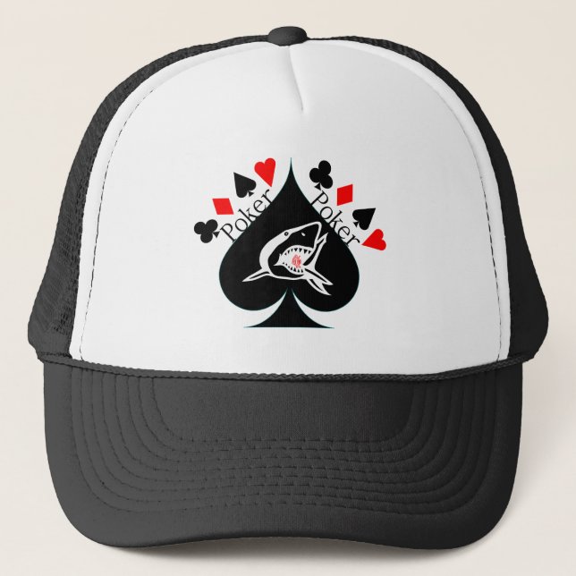 Spade Poker Hat! Trucker Hat (Front)