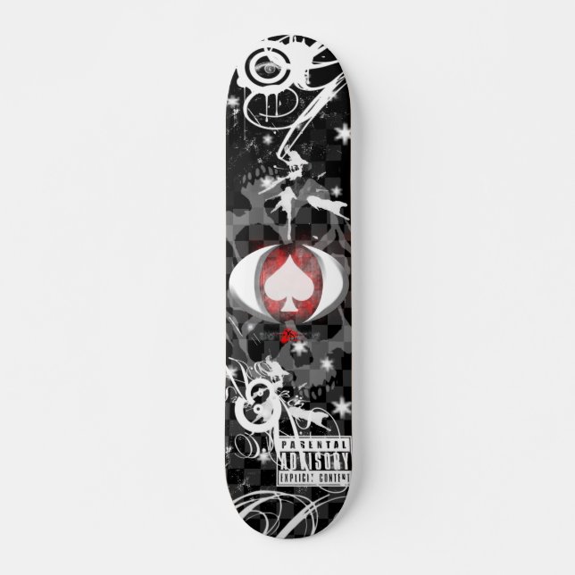 Spade & Skulls Skateboard (Front)