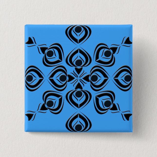 Spades 15 Cm Square Badge (Front)