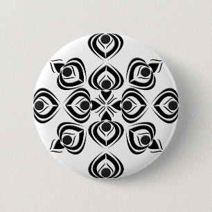 Spades 6 Cm Round Badge