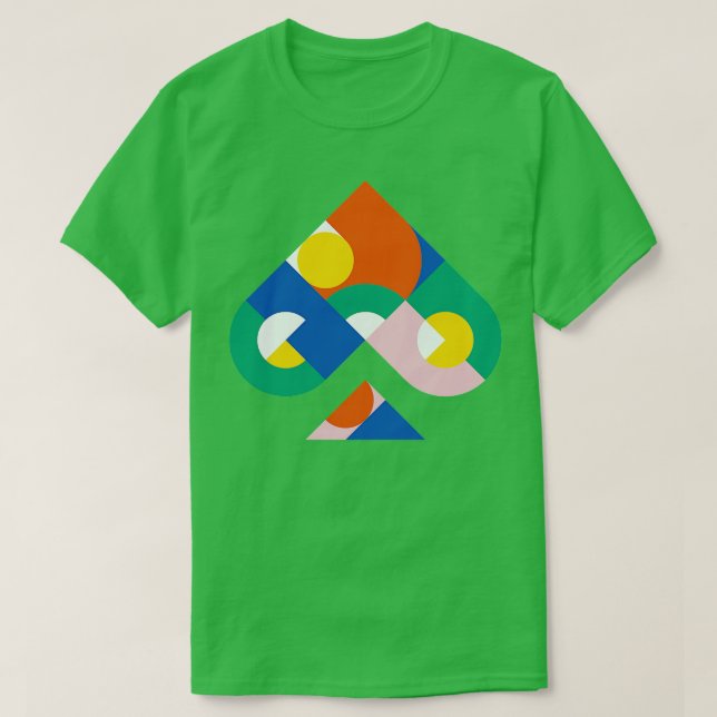 Spades Bauhaus Playing d T-Shirt (Design Front)