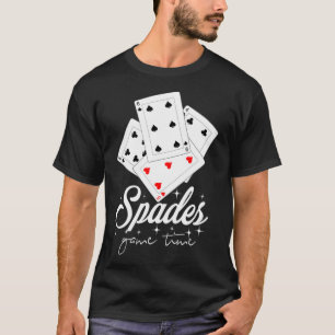 Spades Card Game Time  T-Shirt