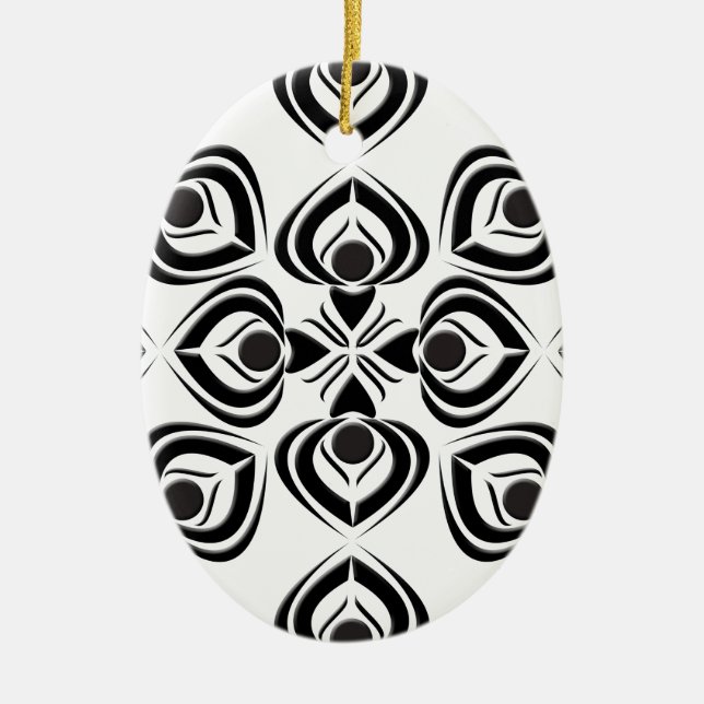 Spades Ceramic Tree Decoration (Front)