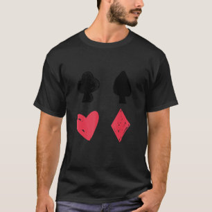 Spades Clubs Hearts Diamonds Card Game T-Shirt