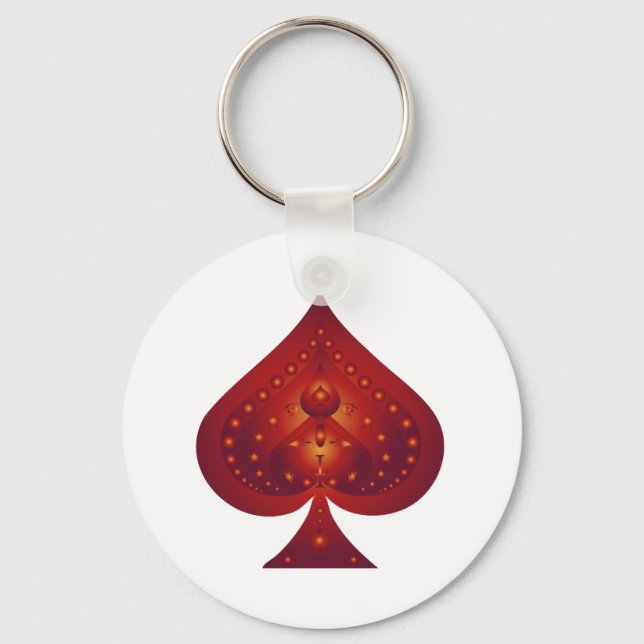 Spades Symbol: Vector Artwork: Key Ring (Front)