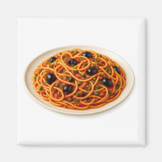 Spaghetti alla Puttanesca Magnet (Front)