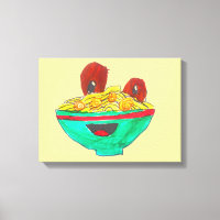 Spaghetti and meatballs funny cartoon art