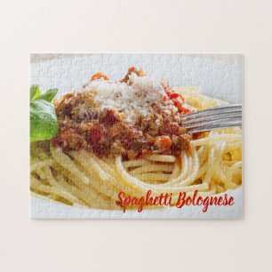 Spaghetti Bolognese Sauce Pasta with Parmesan Jigsaw Puzzle