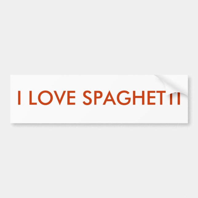 SPAGHETTI BUMPER STICKER (Front)