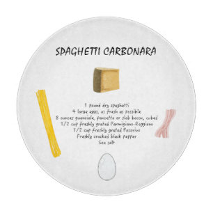 Spaghetti Carbonara Cutting Board