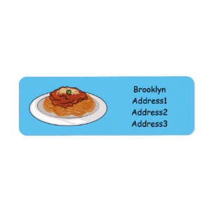 Spaghetti cartoon illustration