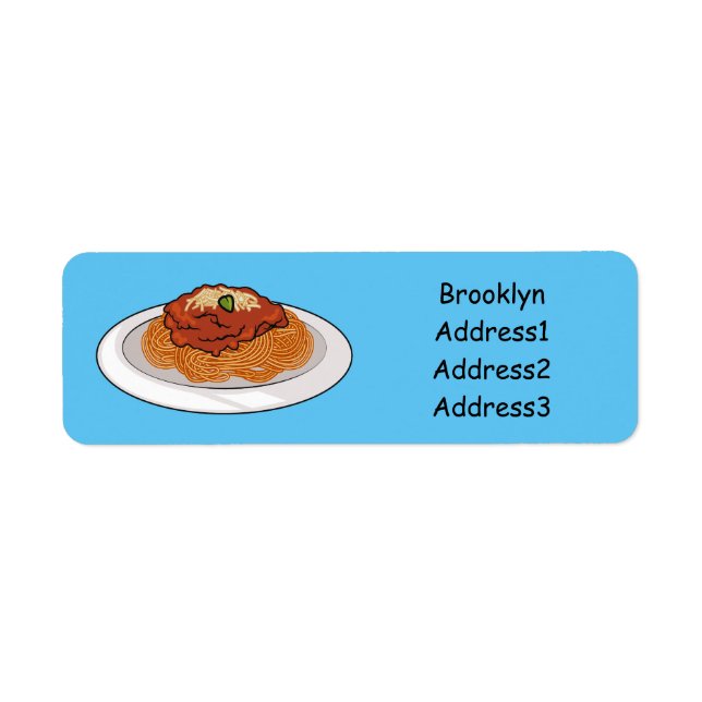  Spaghetti cartoon illustration (Front)