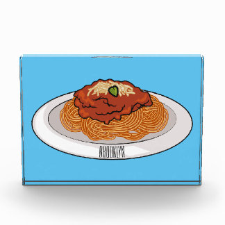 Spaghetti cartoon illustration Photo Block