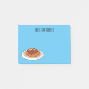 Spaghetti cartoon illustration Post-it Notes