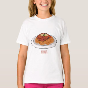  Spaghetti cartoon illustration T-Shirt