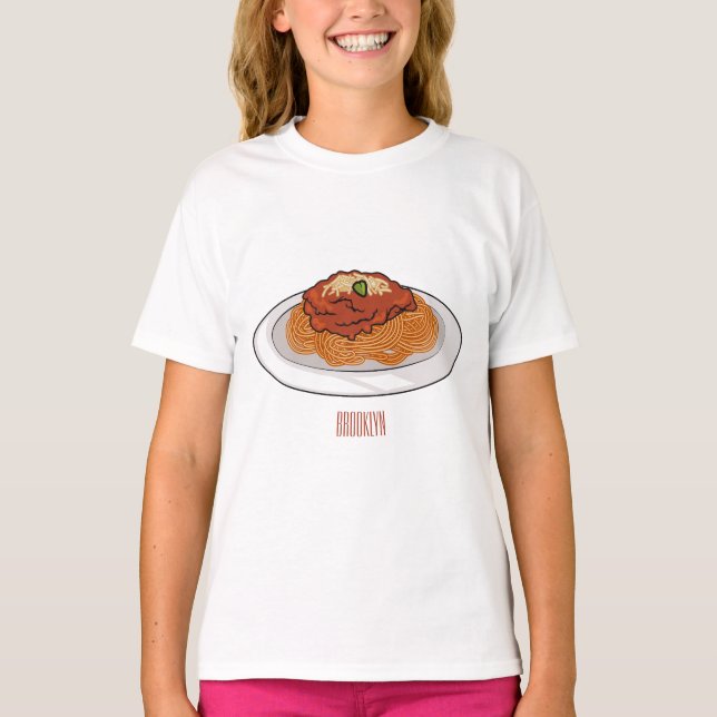  Spaghetti cartoon illustration T-Shirt (Front)