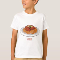 Spaghetti cartoon illustration